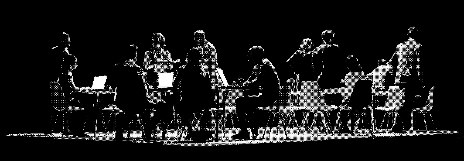 Co-working session with entrepreneurs networking and working together